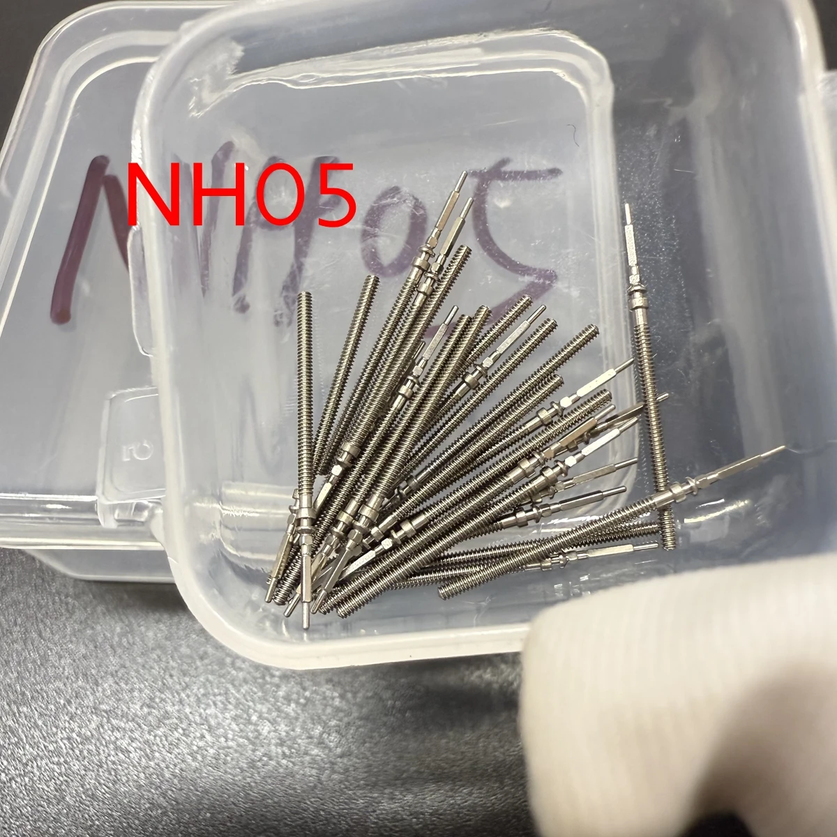 5/10/20PCS Mechanical Winding Stem Fit to NH05 NH06 Movement Genuine Original Replace Parts Steel Stem Suit for NH05B NH06B