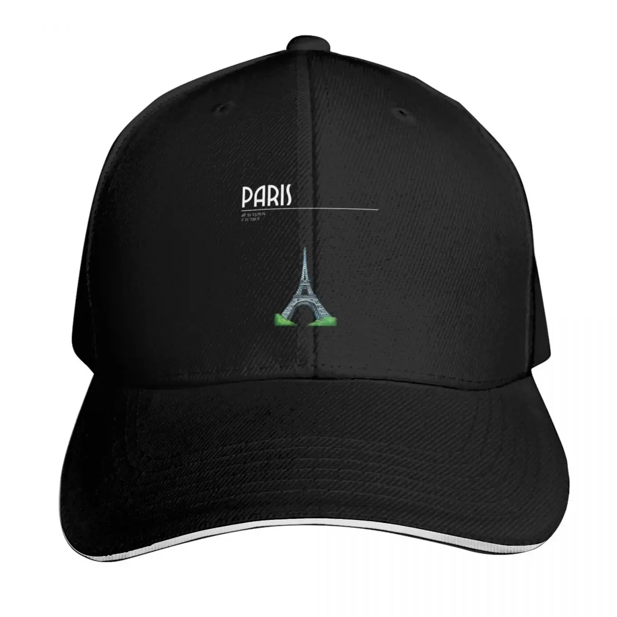 París, Francia, Torre Eiffel, gorra de béisbol con coordenadas, gorro con pompón, gorro de gran tamaño para hombre, gorras para el sol, gorras de rugby, béisbol, para hombre y mujer