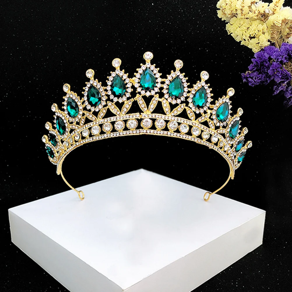 

Изысканная свадебная корона, кристаллическая повязка на голову, романтическое изящное украшение для волос для свадебной церемонии, блестящее.