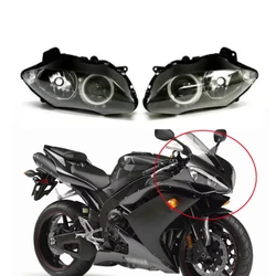 モーターサイクルヘッドライトアセンブリキット,ヘッドライト,ランプ,アクセサリー,Yaha yzfr1 YZF-R1 yzf r1 2007 2008 07 08