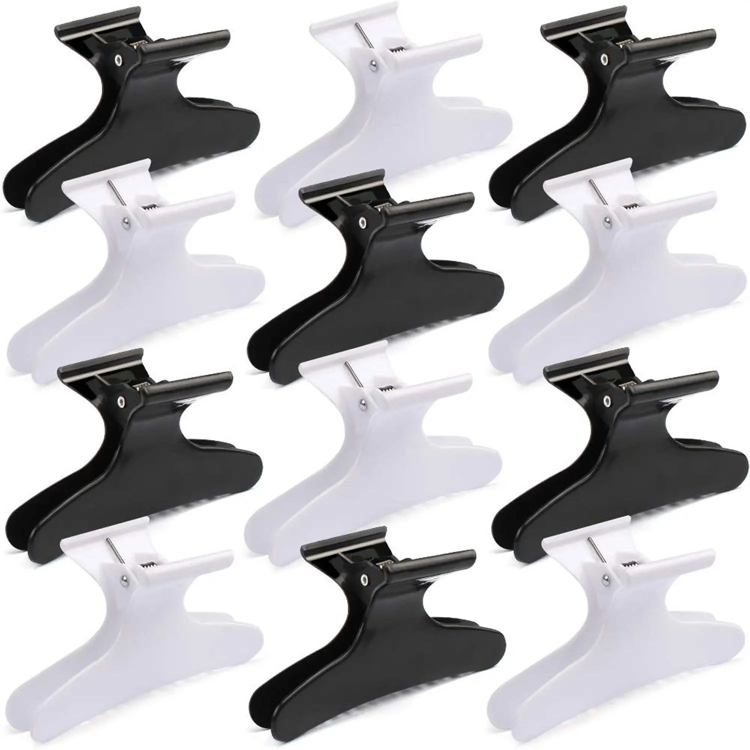 12PCS Haar Zubehör Haar Clips Partition Greifen Clip Bunte Schmetterling Clip Lange Mund Clip Haar Platte Haar Flechten Werkzeuge – Detail 7