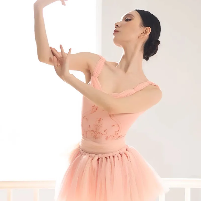 Danzbaby Abito da pratica per balletto Abito da ballo per donna adulta Abito da yoga ad aria Abito stampato per insegnante B214