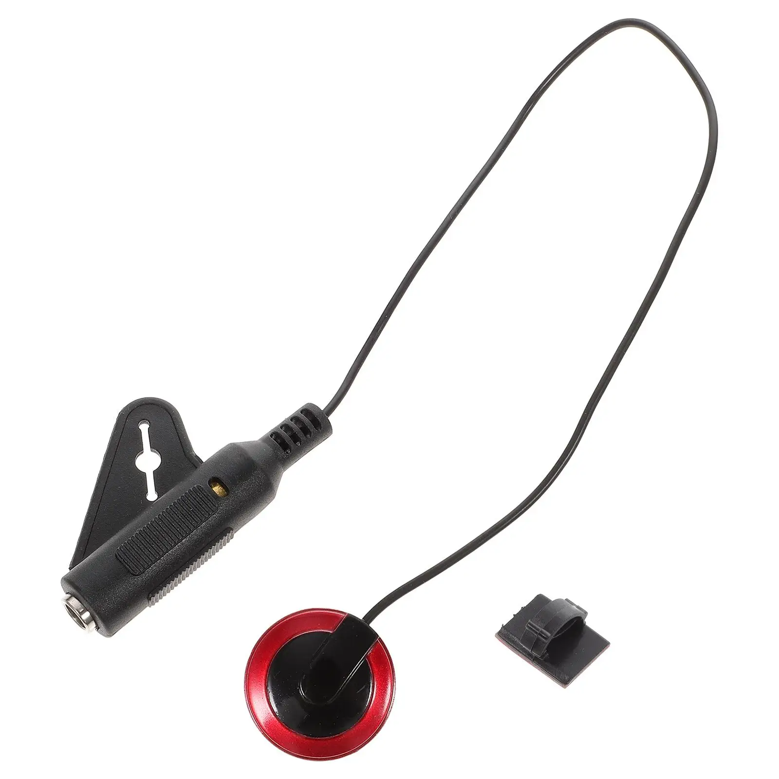 

Acoustic Instrument Guitar Trigger Transducer Guitar Trigger Transducer Ukulele Non Punching Adhesive Equipped Portable Storage