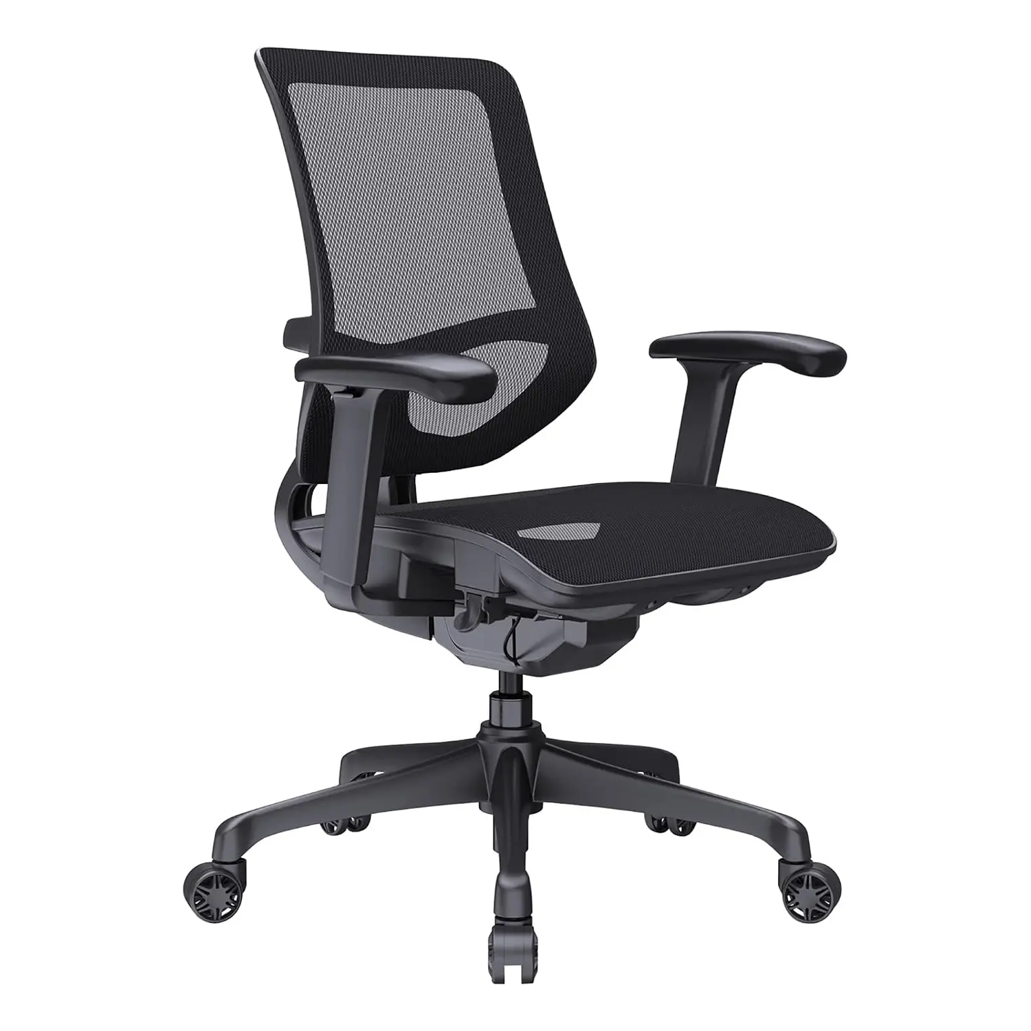 Ergonomic Mesh Mid-Back Office Task Chair, BIFMA Compliant, Black, Customized