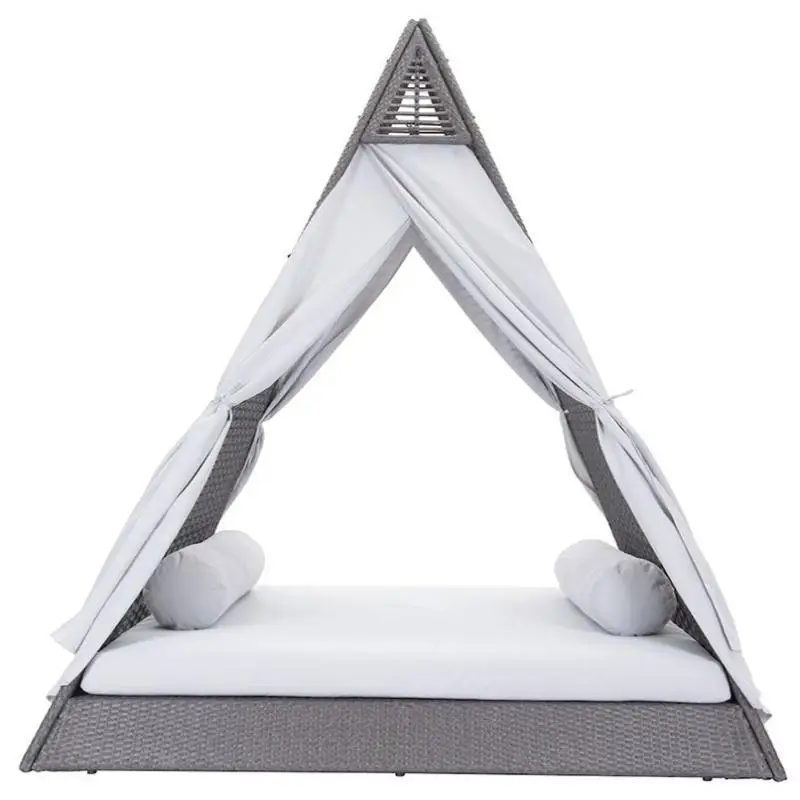 

Outdoor rattan bed Modern sofa New leisure villa Scenic indoor and outdoor bed Garden courtyard