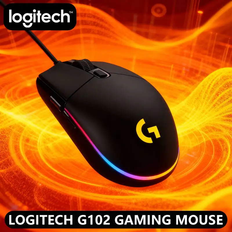 

Logitech G102 Gaming Mouse, Wired, RGB Customizable, 8000 DPI, 6 Custom Buttons, Mac/Windows (Multi style Logitech mouse)