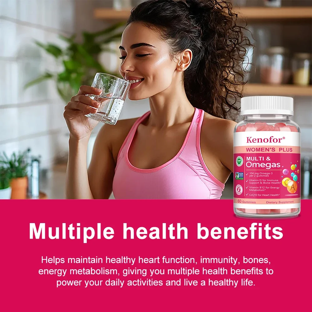 

Women's Multivitamin Gummies - Contains Vitamins A, C, D, E, K, Daily Multivitamin To Support Energy and Immune Health