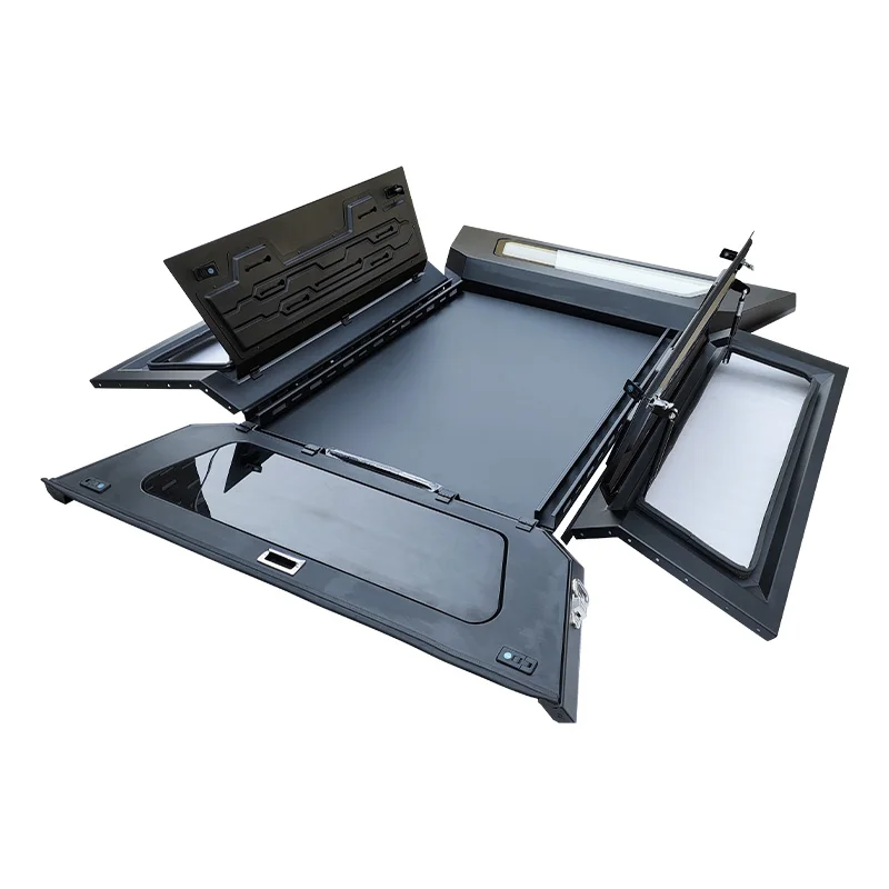 

Aluminium Pickup Hard Tonneau Cover for Great Wall Wingle 6 - Waterproof, Anti-theft with Lock & Step Ladder