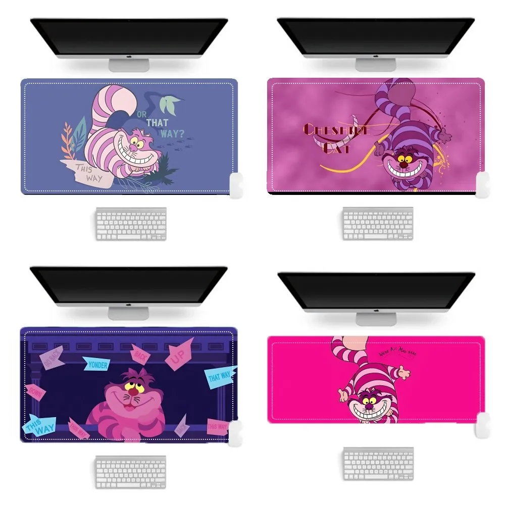 C-Cheshire Cat Mousepad Mouse Pad Laptop Gaming Accessories Mousepad Large Desk Mat Computer Gamer Keyboard Rug Carpet