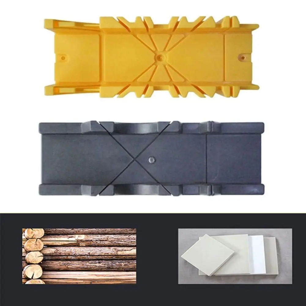 Guida per segare il taglio del legno da 45/90 gradi Scatola per seghe mitra durevole Utensile da taglio obliquo antiscivolo resistente all'usura Lavorazione del legno