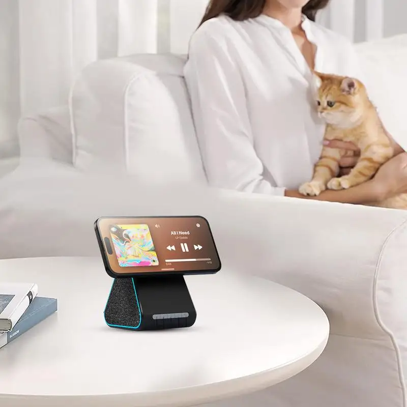 Wireless Charger With Speaker Phone Charging Stand Cell Phone Stand Quick Charge Wireless Charger Wireless Speaker For Fast