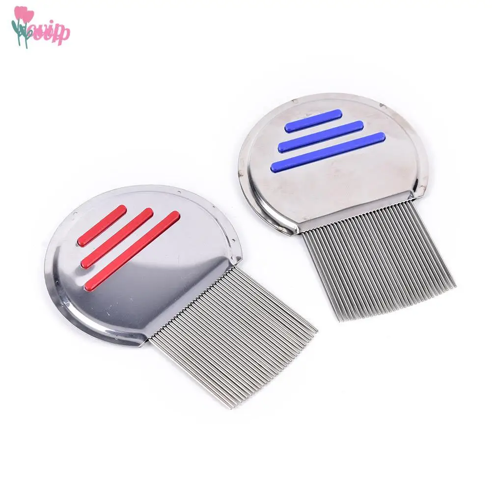 5Styles Anti-slip Stainless Steel Terminator Lice Comb Kids Hair Rid Headlice Super Density Teeth Remove Nits Comb For Dogs Hair