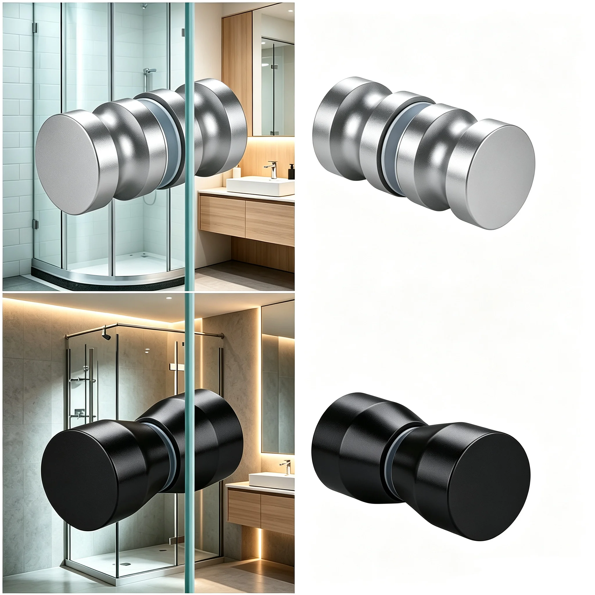Home Hardware Bathroom Cabinets - Manija Moderna y Sencilla de Aluminio
