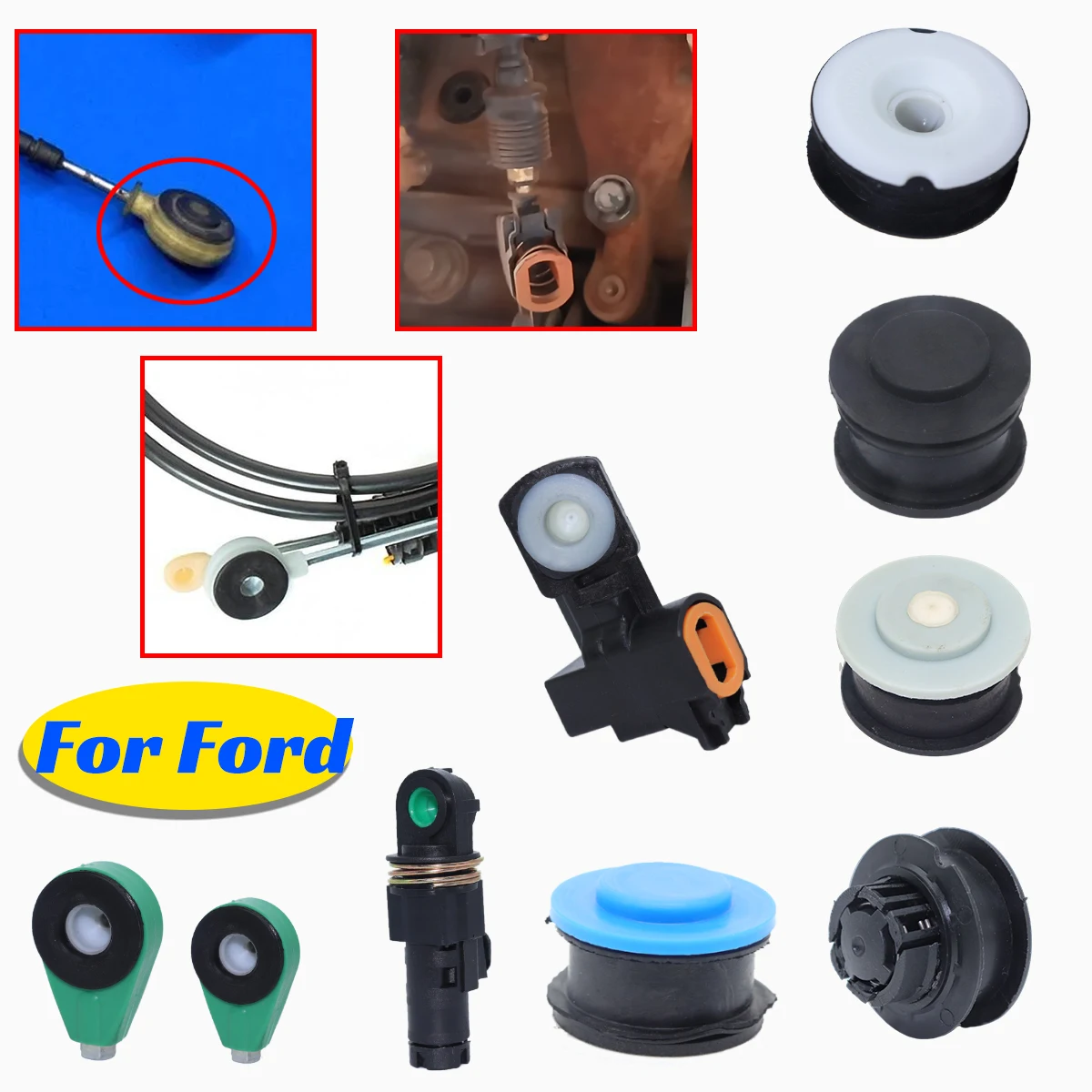 

Gear Linkage Repair Kit for Ford Focus Fiesta MK2 MK3 C-Max Transit Gearbox Bushing Cable End Rod Manual Transmission Parts Car