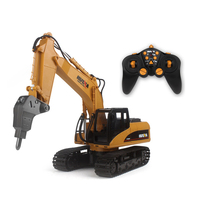 HUINA 1/14 16CH RC Remote Control Broken Drill 1560 RTR 2.4GHz Excavator Car Assembled Battery Outdoor Toys Boys Gift TH18048