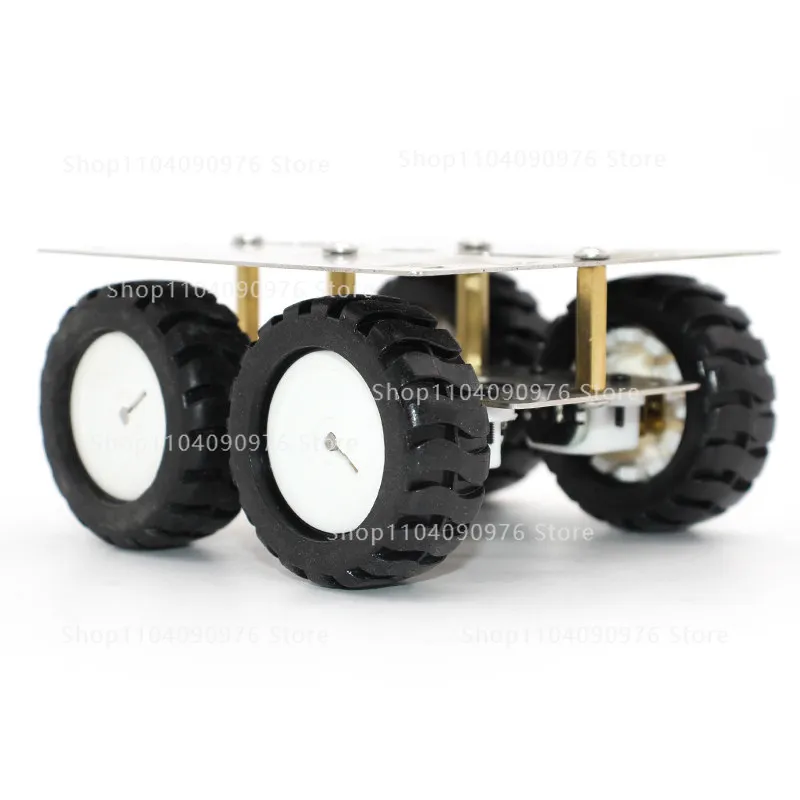 Stainless Steel N20 Mini Metal Chassis Smart Car with Gear Motor Robot Model Frame
