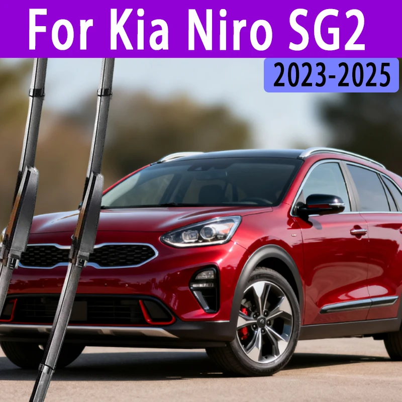 

For Kia Niro SG2 2023-2025 Front Windshield Wiper Blades 2pcs Windscreen Window Accessories