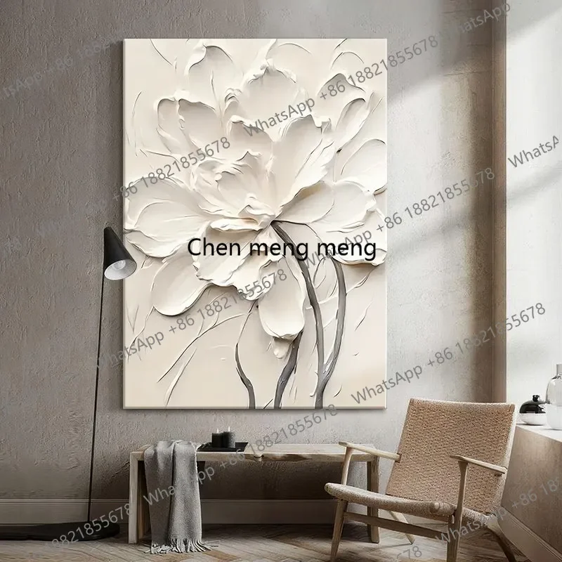 A74Abstract, oil painting Italian minimalist high-end living room decoration, porch painting