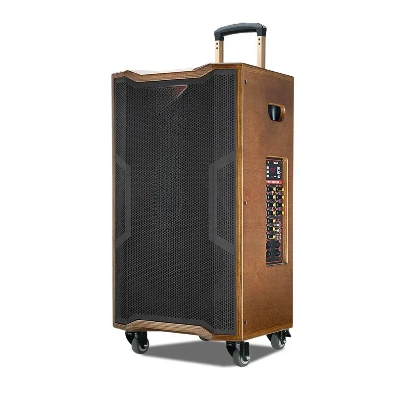 Audio Outdoor Speaker K Song High-end High-power Wireless Microphone Bluetooth Tie Rod Audio