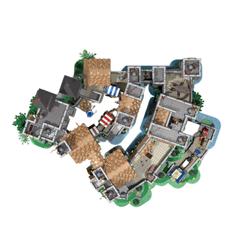 Movie Series UCS Extended Lion MOC Castle Medieval Architecture Building Block DIY Assembly Technology Collection Brick Toy Gift