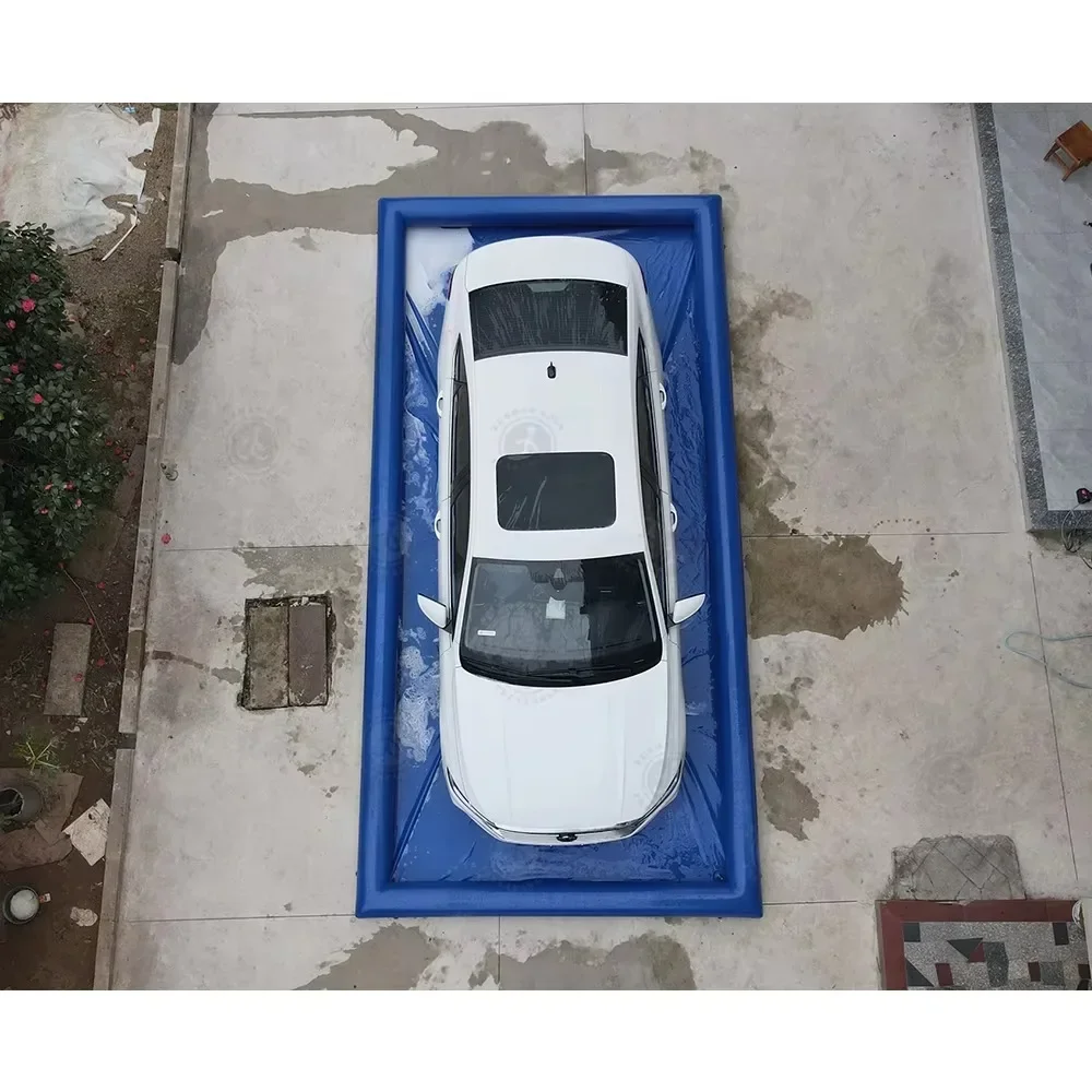 Newly Upgraded Car Cleaning Commercial Pad Custom Waterproof Pad Pvc Portable Inflatable Car Wash Pad