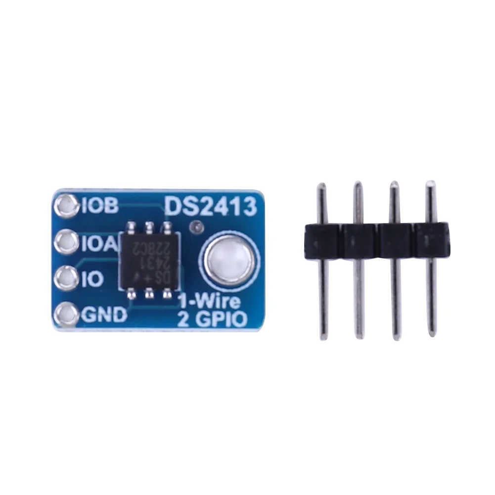 DS2413 Breakout Module Two Controllable I/O Lines Dual GPIO Controller Interrupt Compact Size 8-bit Parallel Expansion Board