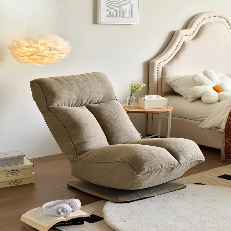 

Lazy sofa can sleep and lie down 360 degrees rotating single sofa bedroom small folding dual-purpose sofa bed