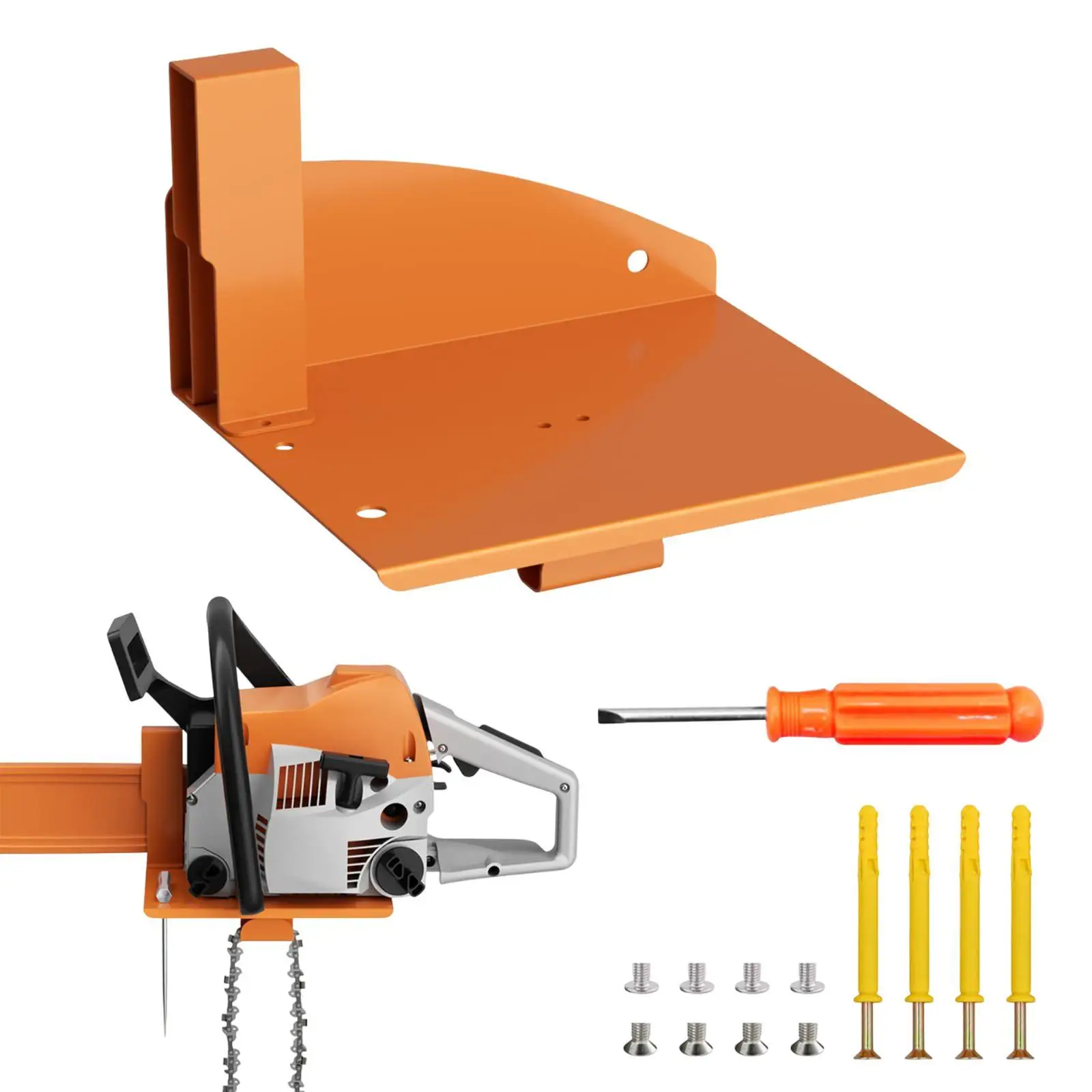 Chainsaw Wall Mount Storage Rack Multipurpose Easily Install Adjustable