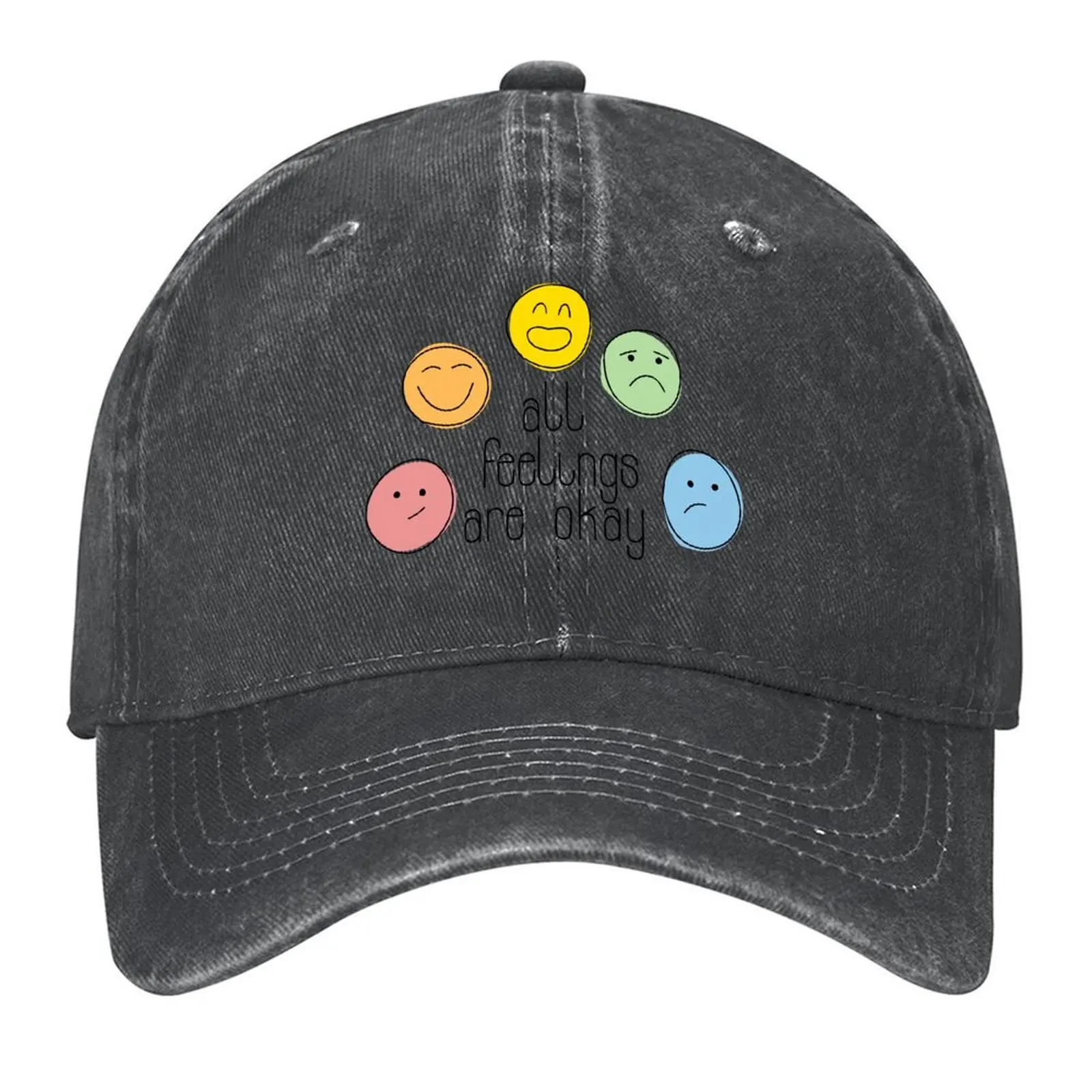 

All Feelings Are Okay Baseball Cap Hat Baseball Cap Rave Rugby Dropshipping Women's Beach Men's