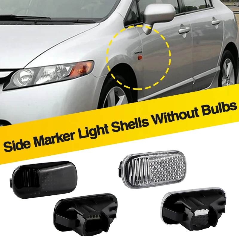 

2 шт., без лампочек, корпус бокового габаритного фонаря на крыле автомобиля, корпус для Honda Accord Civic City CR-V Fit/Jazz HR-V Odyssey Stream для Acura