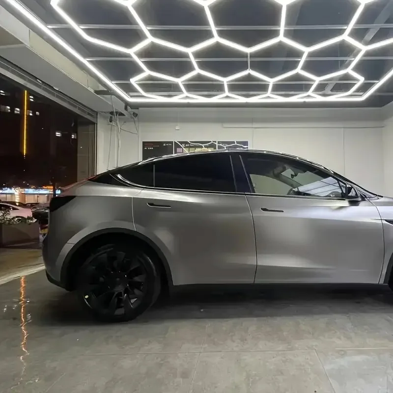 Matte Silver Wrap Vinyl Roll with Air Release Self Adhesive Car Wrapping Decal