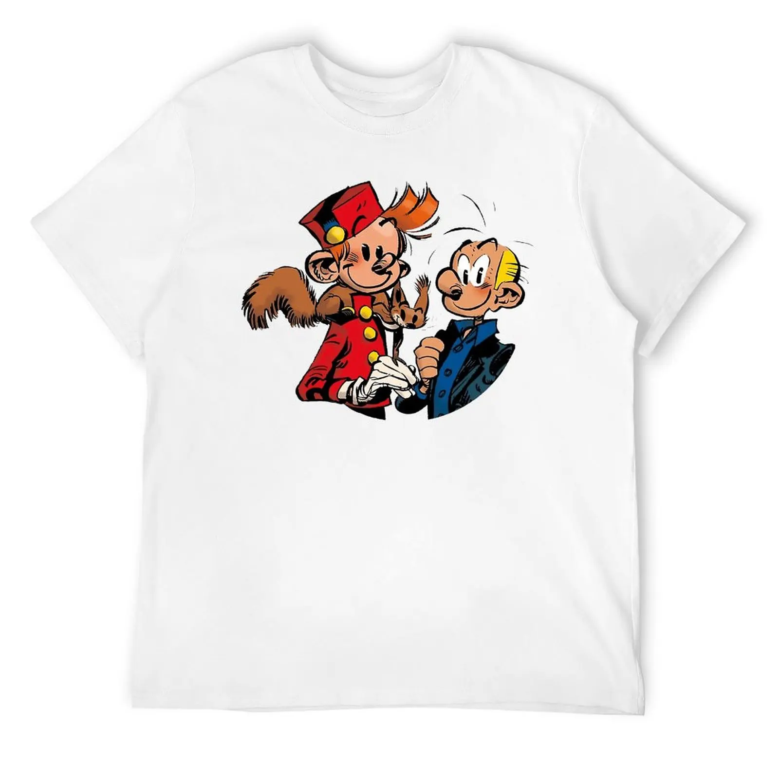 Les Aventures De Spirou Essential For Sal T-shirt Round Neck Move Tshirt Graphic Vintage Aactivity Competition Funny Joke Eur Si