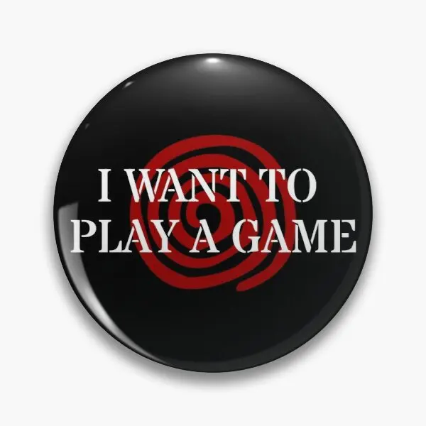 I Want To Play A Game Saw  Customizable Soft Button Pin Lover Clothes Decor Creative Fashion Brooch Women Hat Lapel  Cute