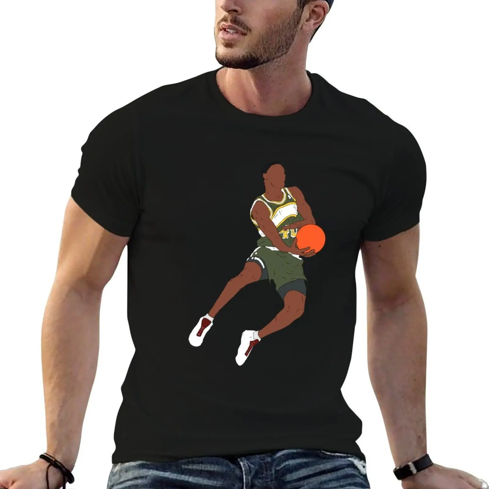 

Shawn Kemp Dunk T-Shirt man t shirts high quality luxury brand g man t shirts for men T-Shirt