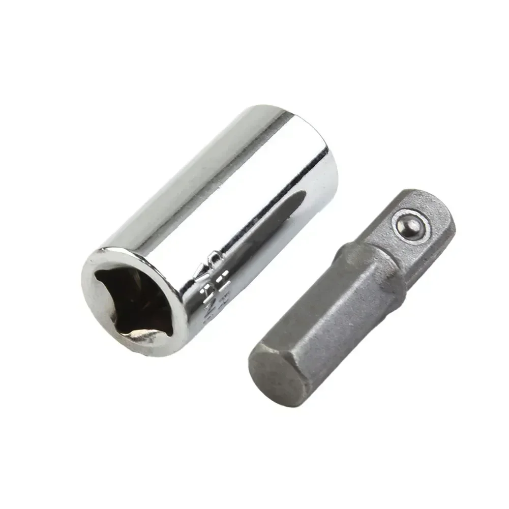

1/4 Square Drive To1/4 Hex Shank Impact Socket 1/4 Drills Socket Adapter 1/4 Hex Shank Sockets Adapter Converters Wrench