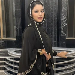 Plain Pearl Bubble Chiffon Scarf Muslim Woman Head Hijab Wrap Solid Bead Shawls Handmade Plain Headband Foulard Femme Hijabs