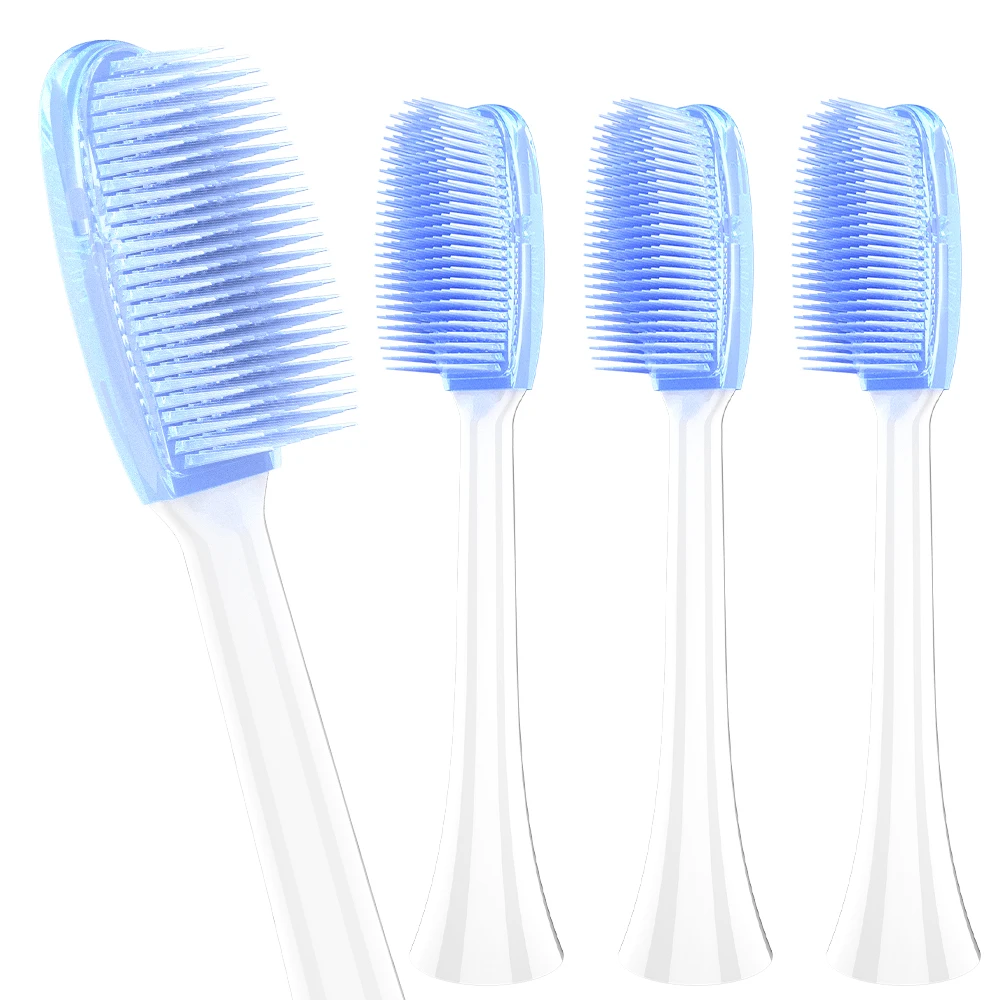 1/2/4 Pcs Compatible with Philips Sonicare Electric Toothbrush Replacement Brush Heads, Nano Bristles for Sensitive Teeth & Gums