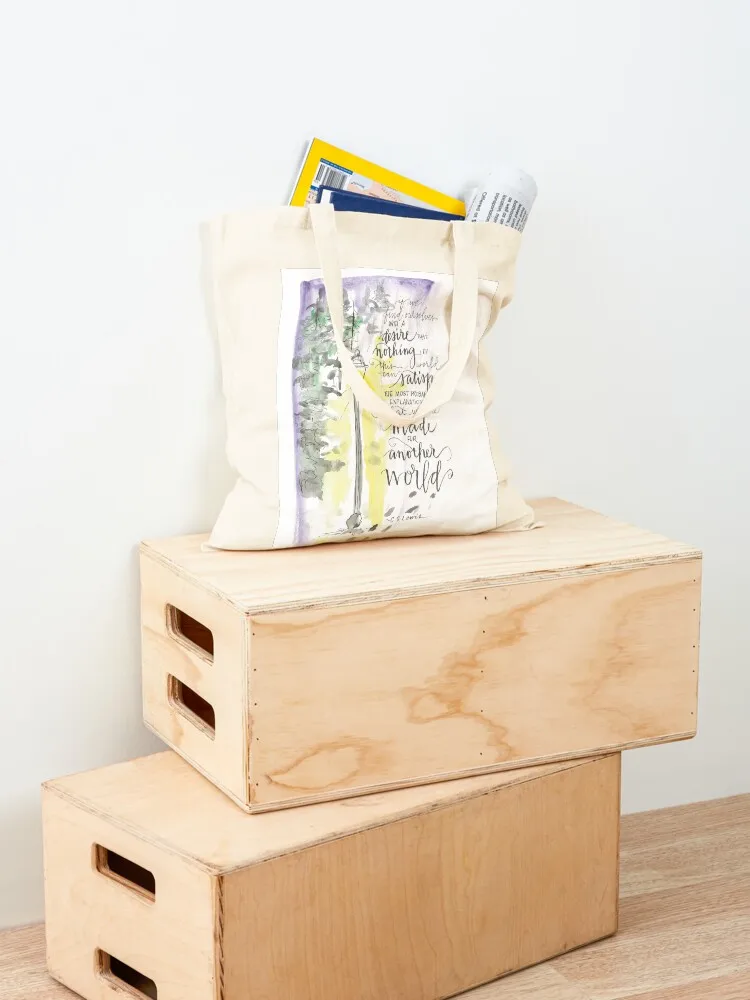 Made For Another World Lamppost Tote Bag tote university men women shopping