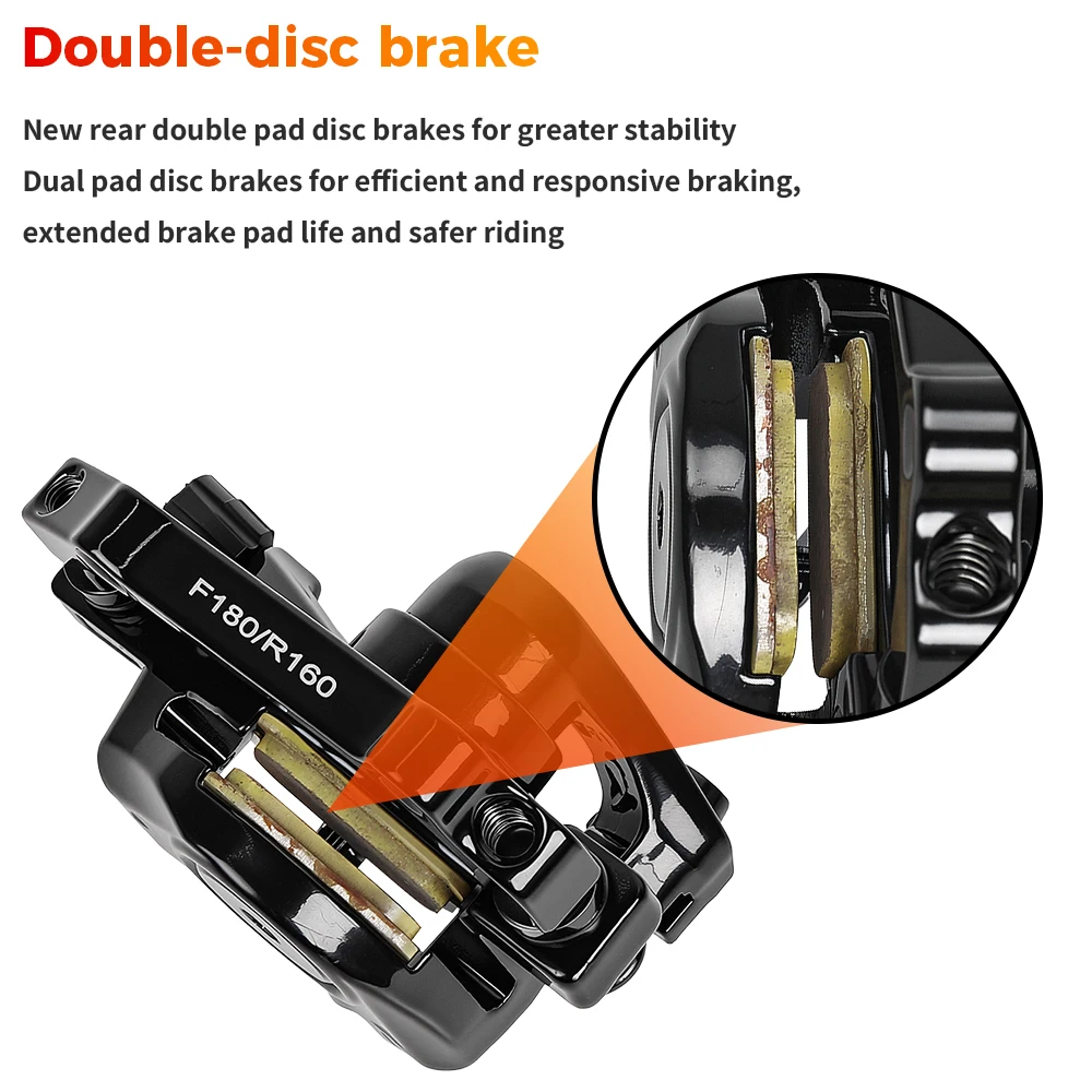 Disc Brake Caliper For KuKirin G2 G4 Electric Scooter Disc Brake Assembly Replacement Parts