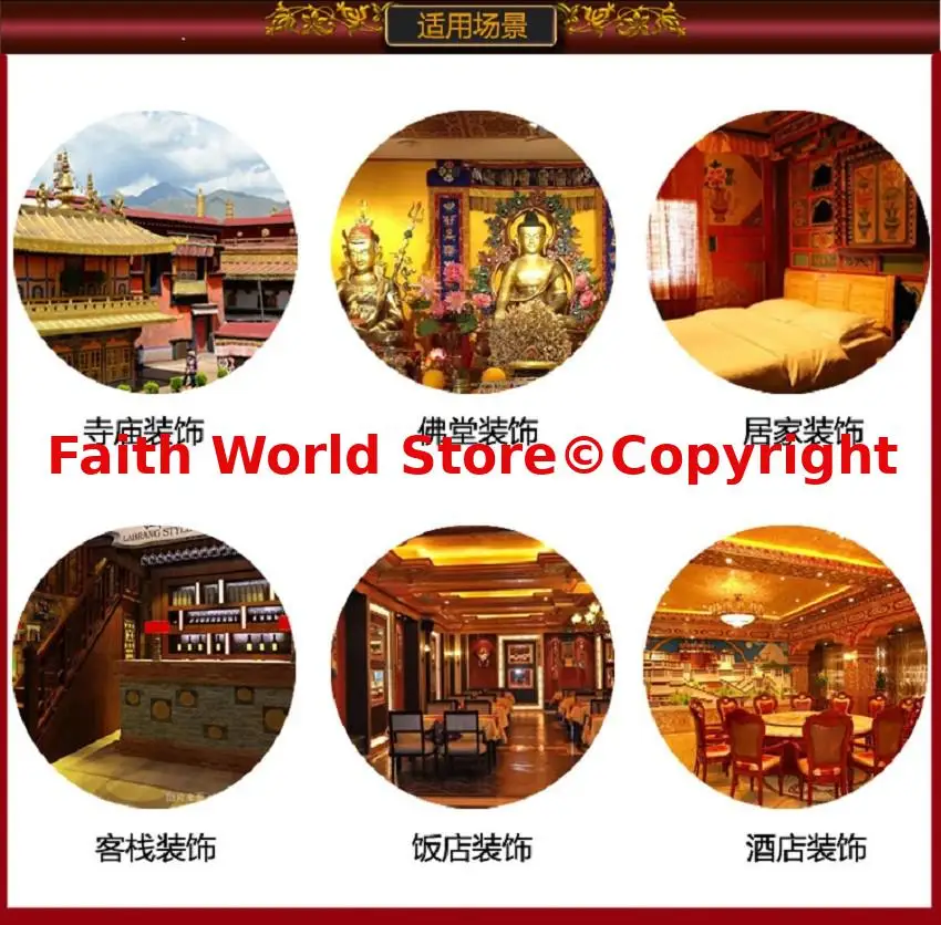 44 سنتيمتر ضخمة آسيا تايلاند التبت معبد التذهيب السلطة شاكياموني عائلة بوذا حماية فعالة تمثال بوذا العبادة #6