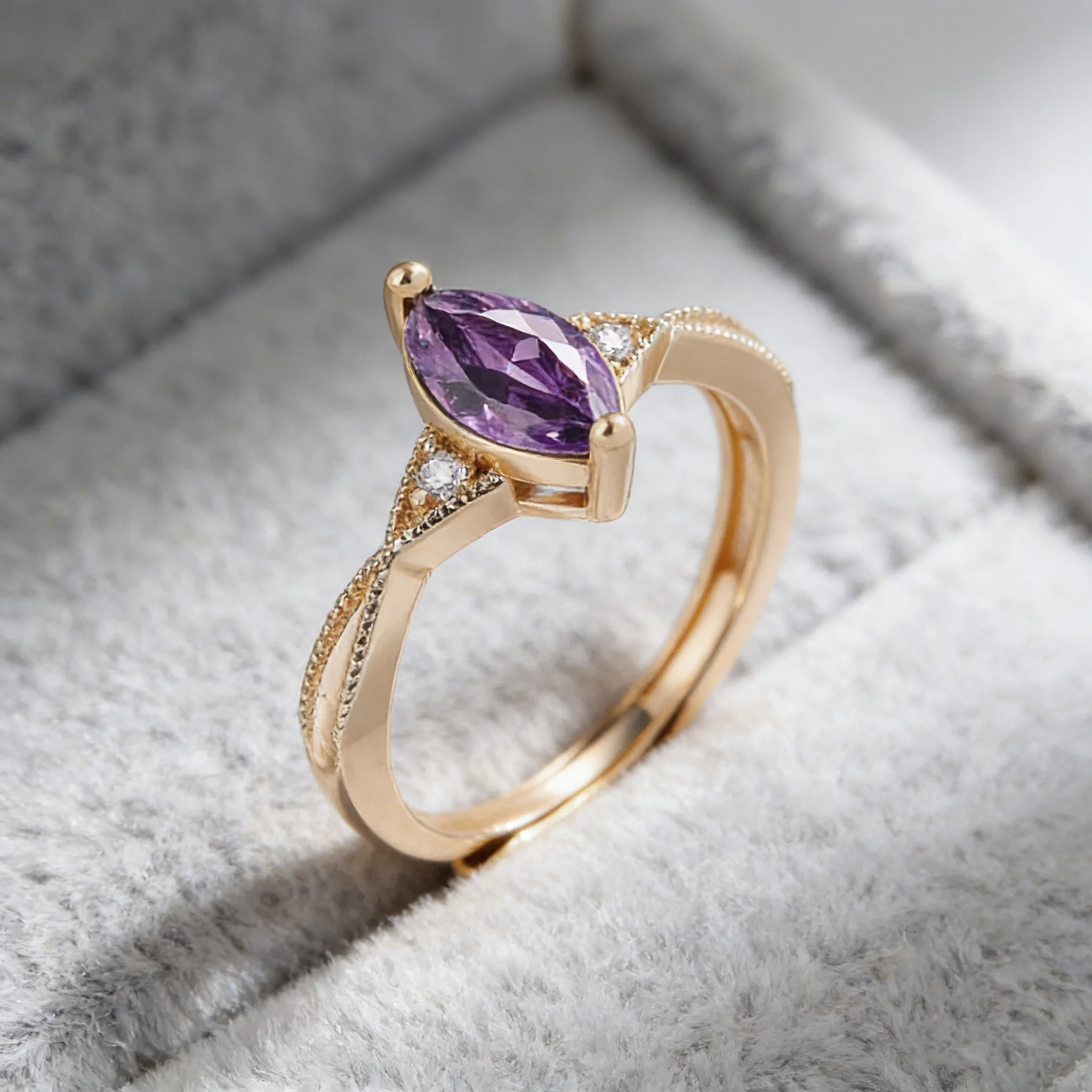 

Изысканное кольцо из стерлингового серебра 925 пробы с уникальным дизайном, минималистичное, с фиолетовым цирконом, простое и модное, популярное среди покупателей.