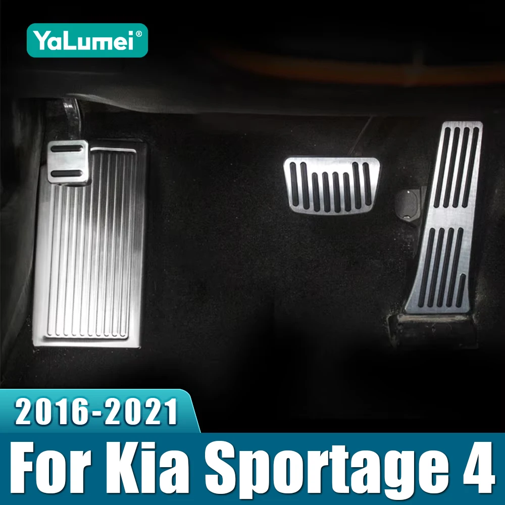 Für Kia Sportage 4 QL 2016 2017 2018 2019 2020 2021 Auto Gaspedal Kraftstoff Bremse Kupplung Pedale Fußstütze Pads Abdeckung Zubehör