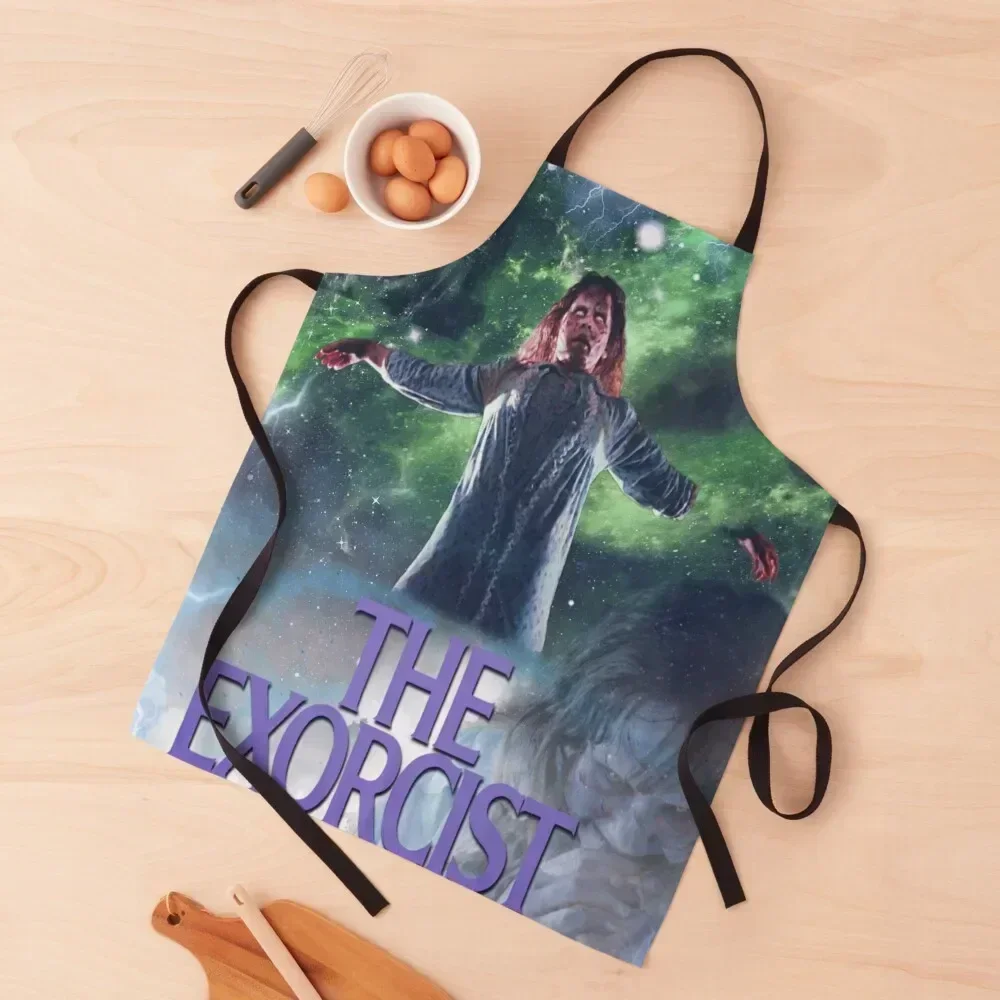 

70's Horror Movie Film Exorcist Apron Kitchen For Man Home Cleaning Beauty Professional Barber Apron