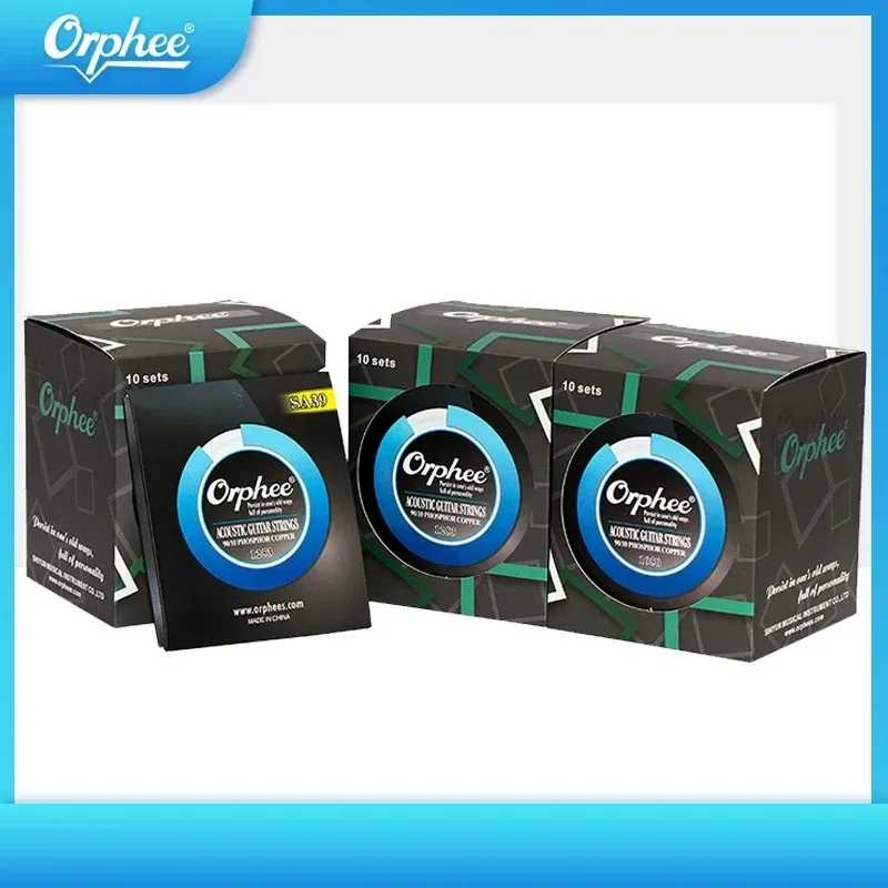 Orphee SA Series Acoustic Guitar Strings High Carbon Steel Hexagonal Inner Core Strings Nano Anti Rust Coating Guitar Parts