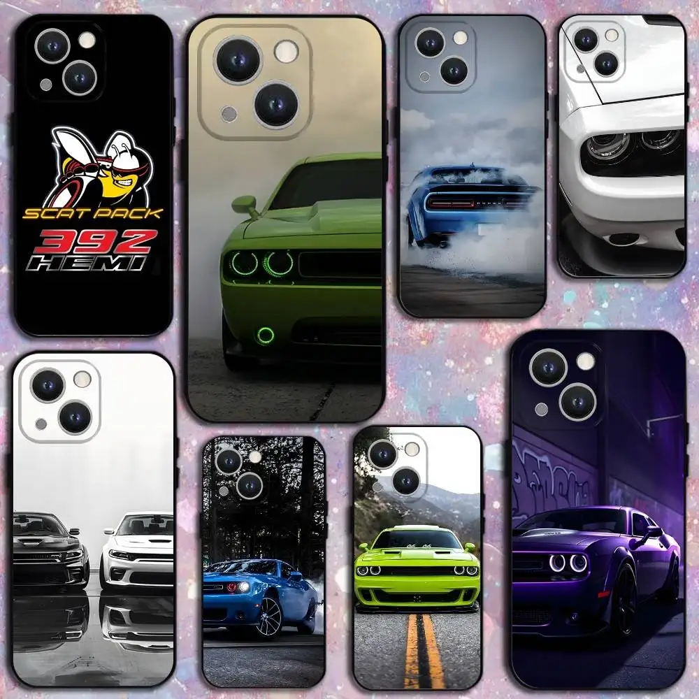 

Scat Pack C-Charger 392 Hemi Phone Case For iPhone 16,15,14,13,12,11 Plus,Pro Max,XS,X,XR,SE,Mini,8,7,Soft Silicone Black Cover