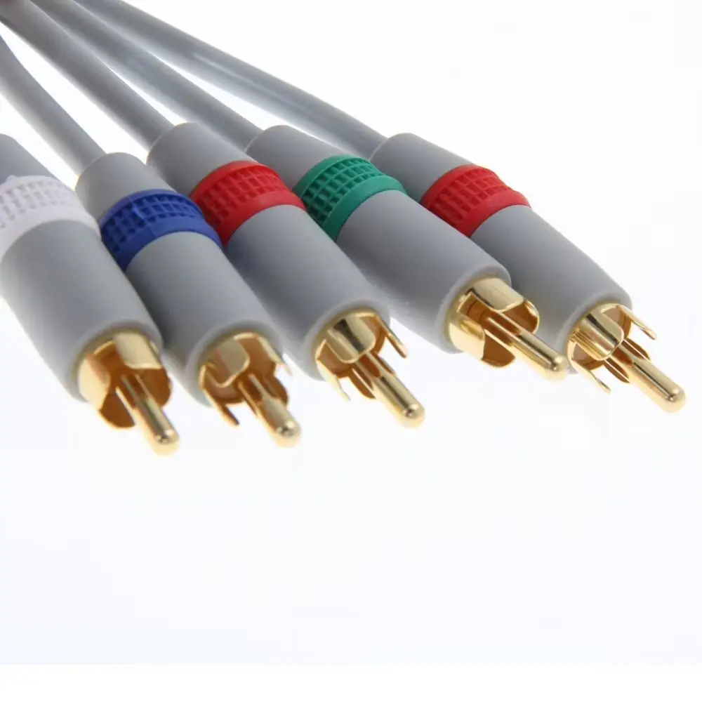 5 in 1 Wii/Wiiu Component Cable Fast Charging Universal Wii Game Cable 1080P Multifunctional Audio Video TV Connector Cable