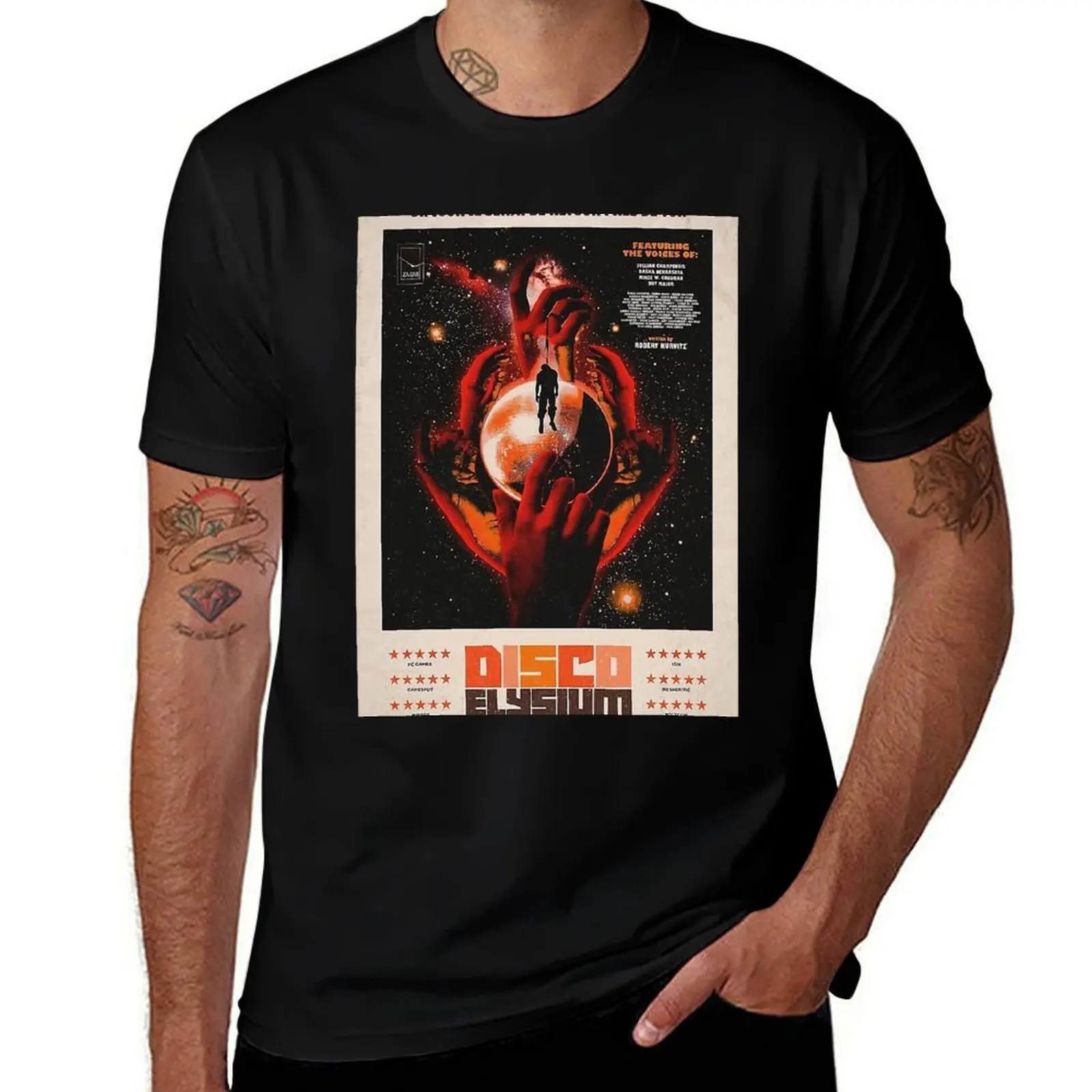 

Disco Elysium One Sheet Poster T-Shirt quick-drying kawaii clothes sublime vintage t shirt men