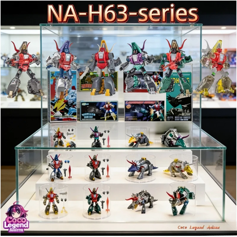 TransformationToys Newage NA H63 H63C H63V H63B H63EX Gorgo Triceratops Figuras de Acción a Escala Pequeña Colección de Juguetes en Stock