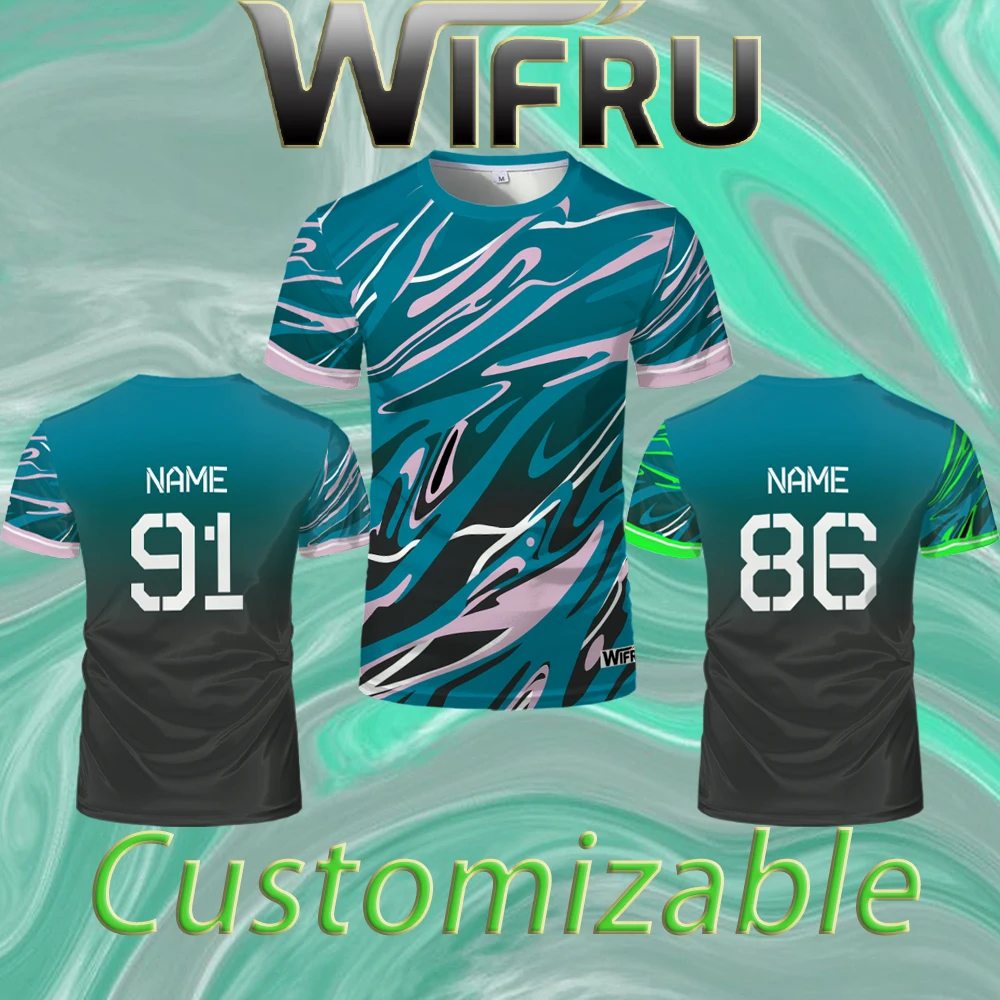 

Trendy Street Style Men's T-shirt Customizable Outdoor Sports Running Jersey 3D Printed Breathable Short-sleeved Round Neck Tee