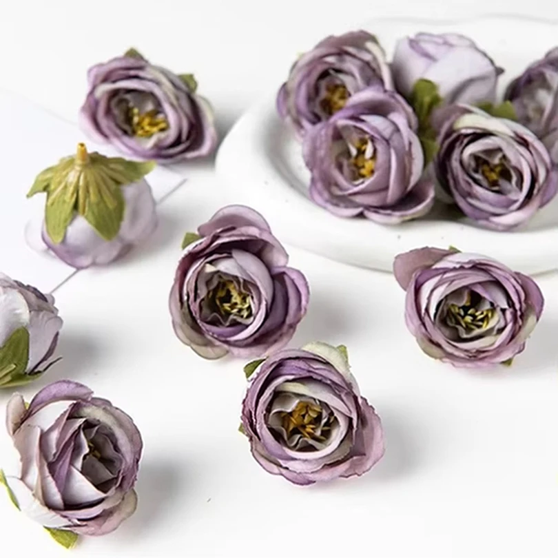 

80PCS Artificial Flowers Stamen Home Room Wedding Decoration Festival Garland Scrapbook Art Clothing Design Accessory Silk Roses